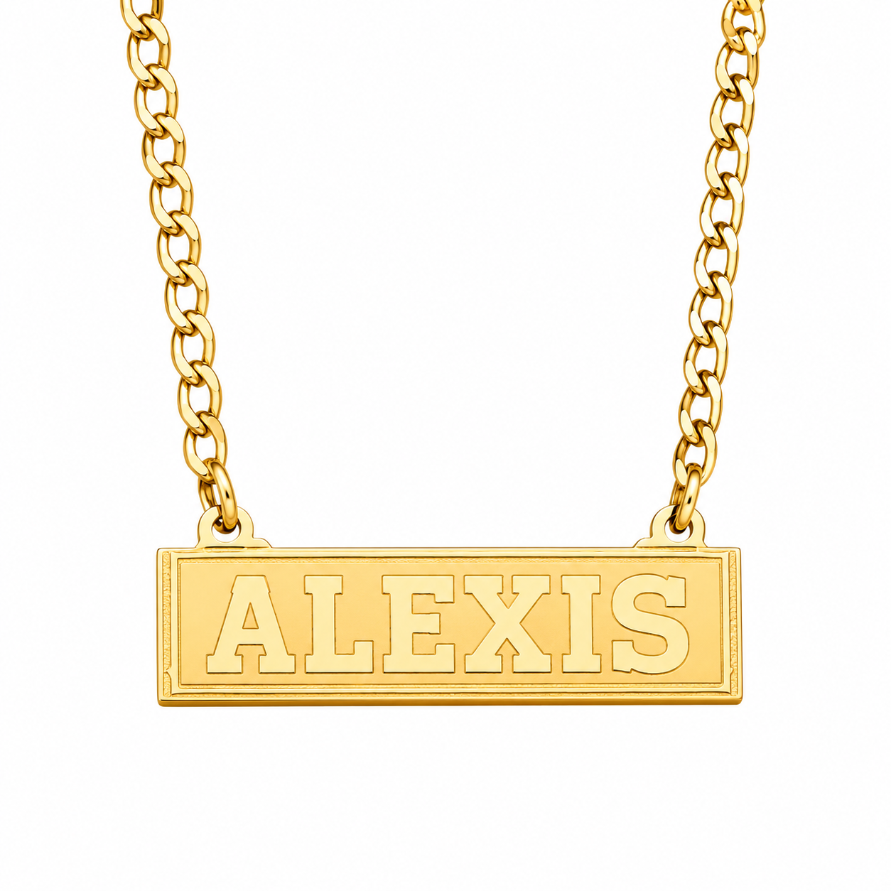 Solid Name Necklace