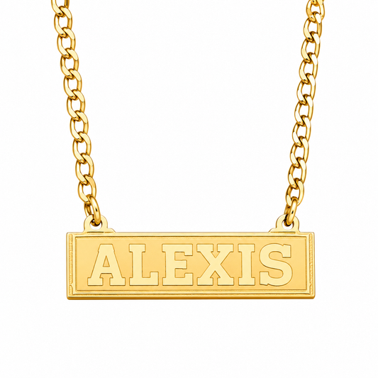 Solid Name Necklace