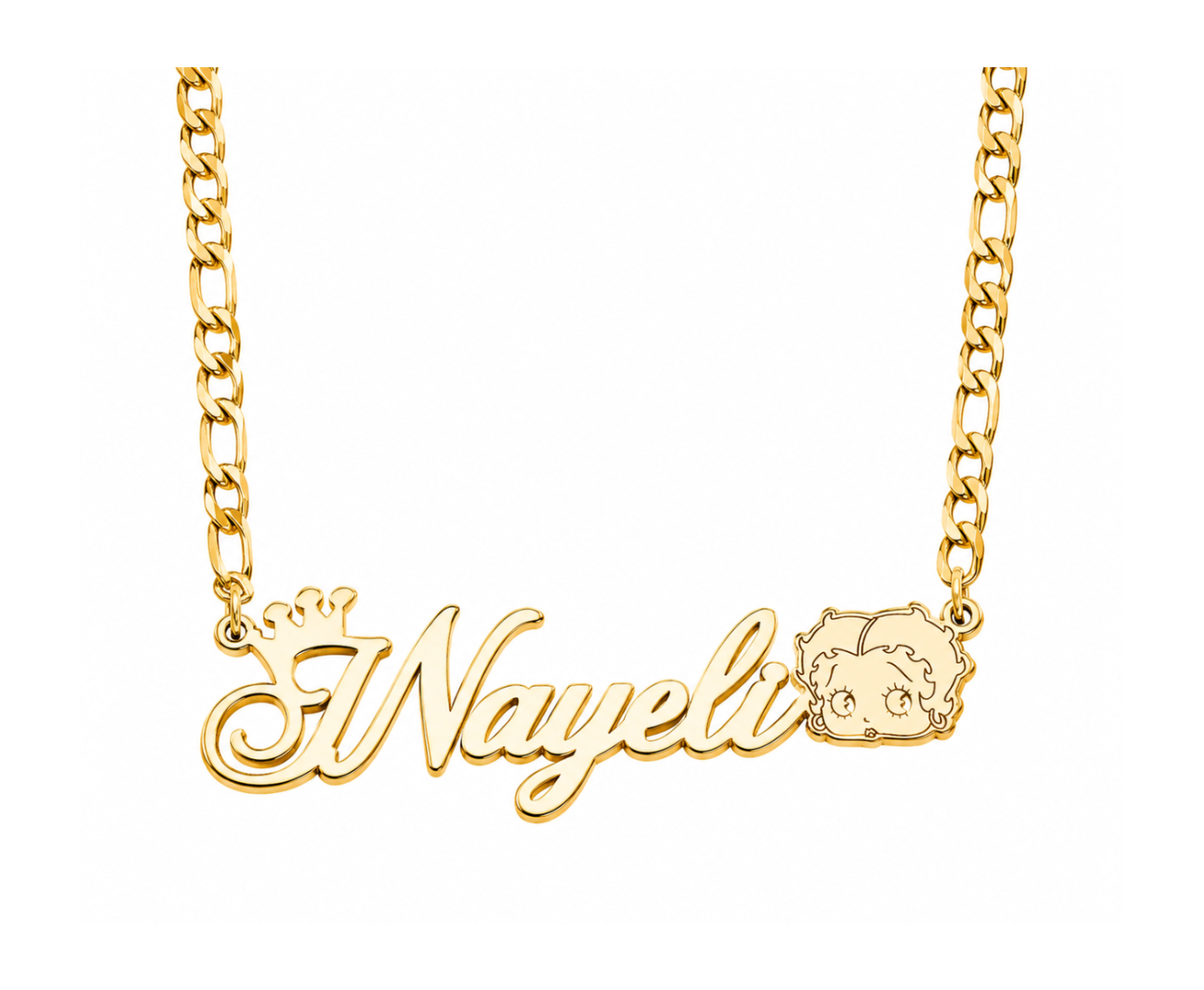 Betty Crown Name Necklace