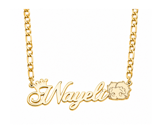 Betty Crown Name Necklace