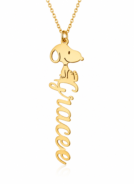 Snoopy Name Necklace
