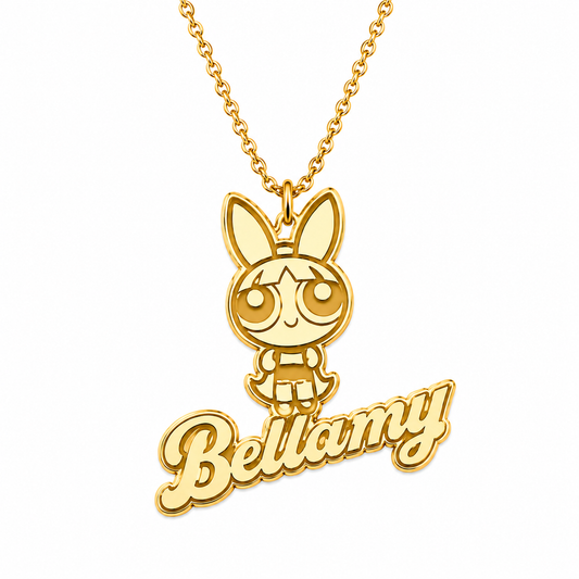 Puff Name Necklace