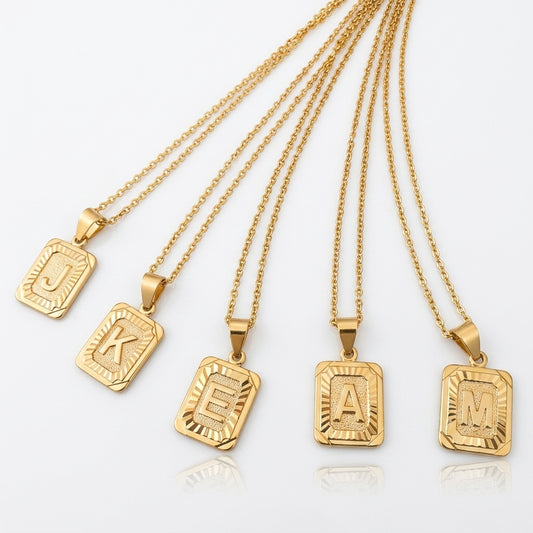 Block Letter Necklace