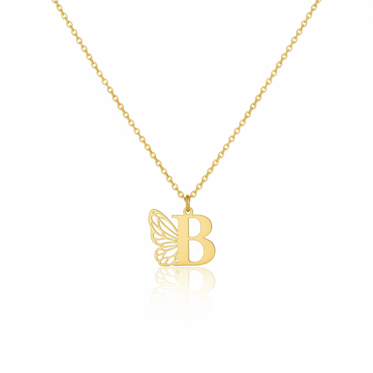Butterfly Alphabet Necklace