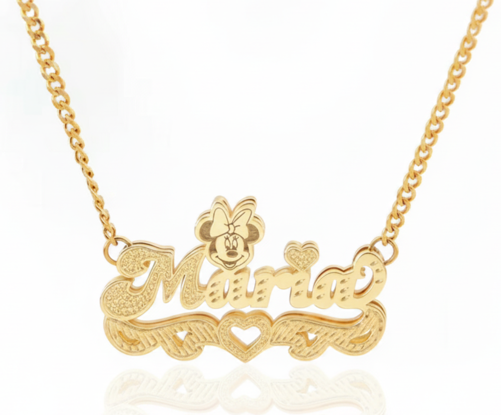Minnie Love Name Necklace