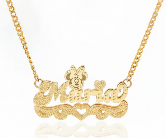 Minnie Love Name Necklace