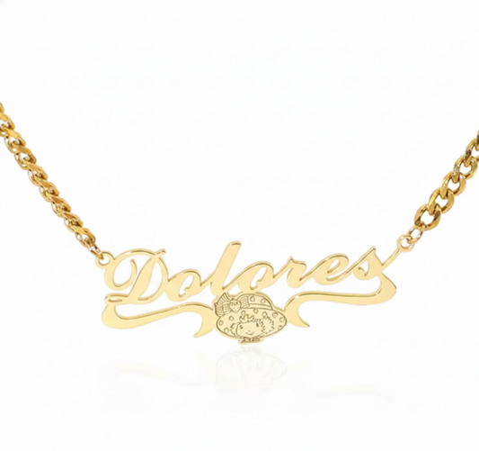 Strawberry Name Necklace