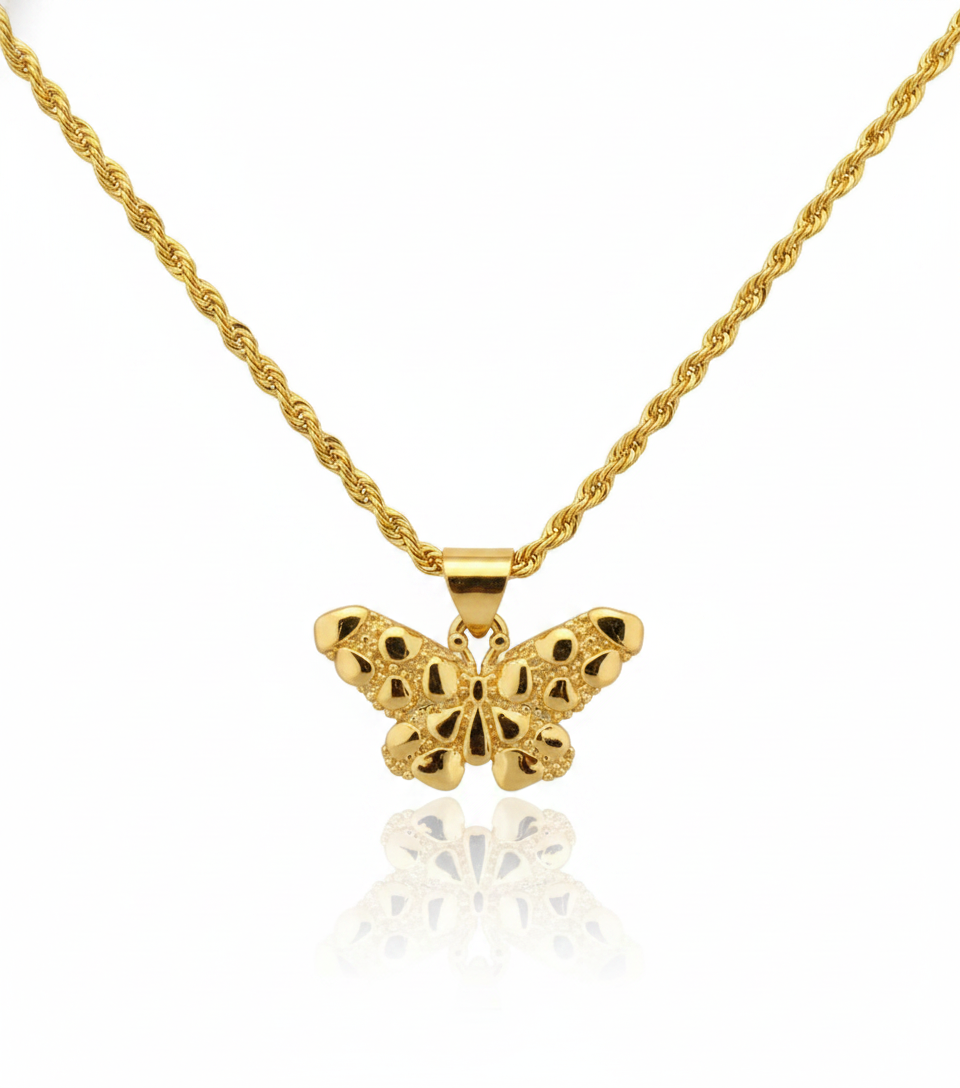 Butterfly Nugget Necklace