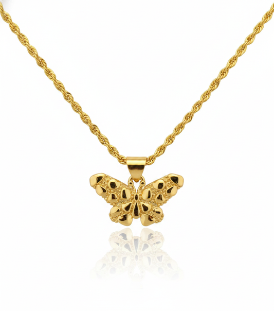 Butterfly Nugget Necklace