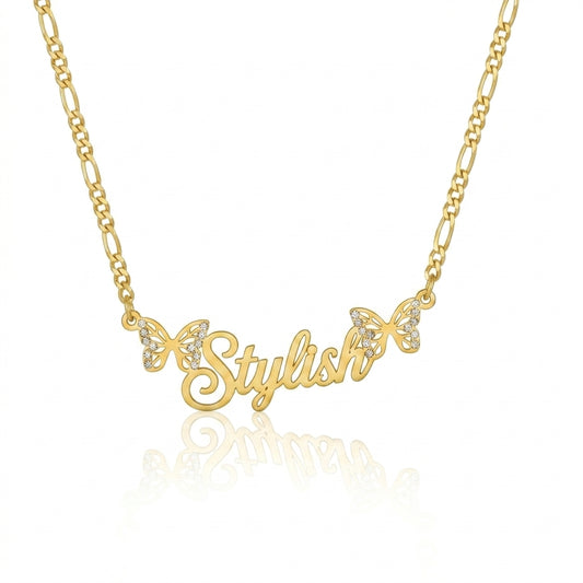 Butterfly Name Necklace